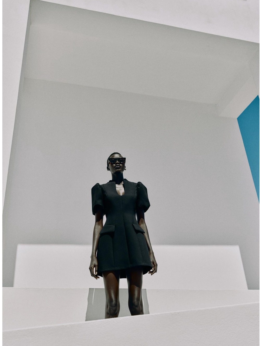 ZARA SHORT PUFF SLEEVE DRESS
